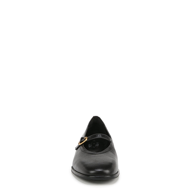 Naturalizer Women's Elina Mary Jane Flat, Black Leather, 8.5