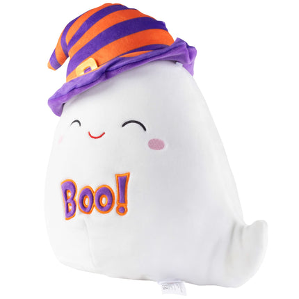 Squishmallows Original 25 cm Felize El Fantasma - Peluche Oficial de Halloween de Jazwares - Juguete de Peluche Blando y Esponjoso Coleccionable - Añádelo a tu Equipo - Regalo para Niños y Niñas