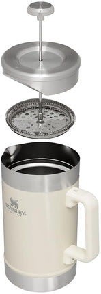 STANLEY Classic Stay-Hot French Press 48oz Cream Gloss