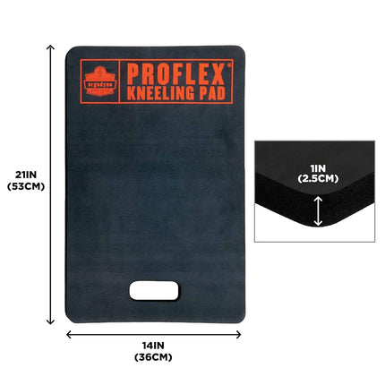 Ergodyne ProFlex 380 Kneeling Pad, Foam Knee Cushion, Water Resistant Kneeling Mat, 14" x 21" x 1