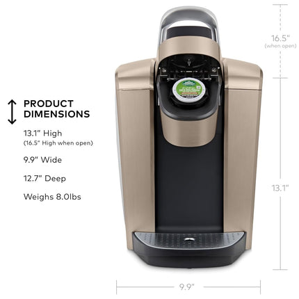 Keurig K-Elite Single Serve K-Cup Pod Coffee Maker, Brushed Gold