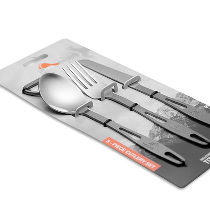 TOAKS SLV-02 Titanium 3-Piece Outdoor Cutlery Set