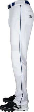 Rawlings Men's Piped Pants, White/Navy, Medium