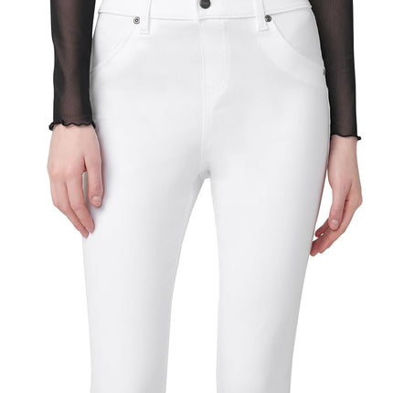 HUE Women's Ultra Soft High Waist Denim Leggings Pants, White, XS