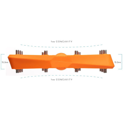 Crankbrothers Stamp 1 Version 2 MTB Pedal, Large Orange