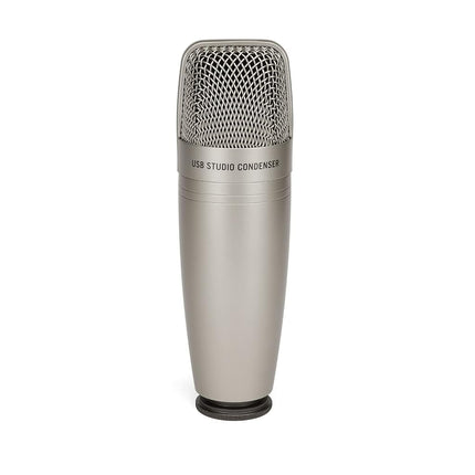 Samson C01U Pro - USB Studio Condenser Microphone with a Headphone Output for Zero-Latency Monitoring - Silver