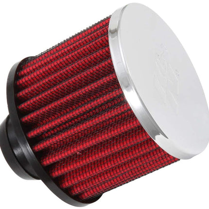 K&N Vent Air Filter/ Breather: High Performance, Premium, Washable, Replacement Engine Filter: Filter Height: 2.5 In, Flange Length: 1 In, Shape: Breather, 62-1490
