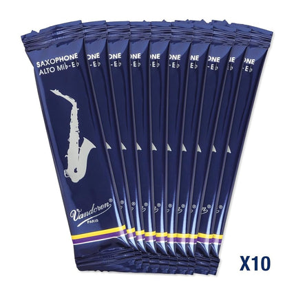 Vandoren Traditional Alto saxophone reeds, box of 10 - Strength 5