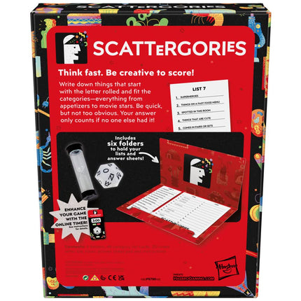 Hasbro Scattergories Clásico Juego de Mesa para 2-6 Jugadores, para Niños de 13+ Años, Adolescentes y Adultos