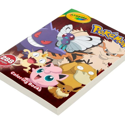 Crayola Pokémon Coloring Book, 288 Pgs, Pokémon Coloring Pages and Stickers, Gift for Kids, Ages 3, 4, 5, 6
