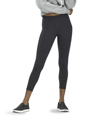 HUE Women's Active Skimmer Leggings, Black, Large