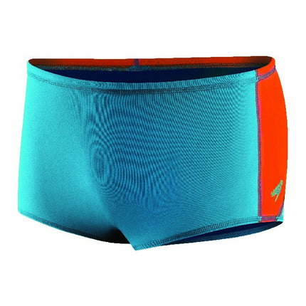 Traje de baño tipo brief Speedo Endurance Lite Color Block Drag para hombre, azul pavo real, talla 28