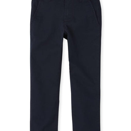 Pantalon chino skinny extensible The Children's Place pour garçons, bleu marine, 12 ans mince