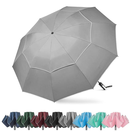 G4Free 62 Inch Windproof Inverted Umbrella with Re