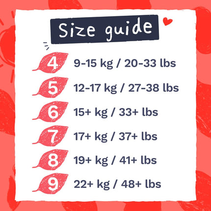 Pura Couches-culottes hypoallergéniques Taille 5 (12-17 kg) Nuit, jusqu'à 12 heures de protection contre les fuites, Convient aux peaux sensibles, Sans chlore, Coton biologique doux, 3 paquets de 19 (57 couches-culottes)