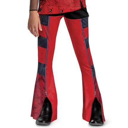 Descendants Red Costume for Kids, Official Disney Descendants The Rise of Red Costume Jumpsuit, Wig not Included, Child Size (10-12)