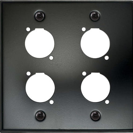 DIYTECH XLR Wall Plate Blank and XLR Panel Combo -