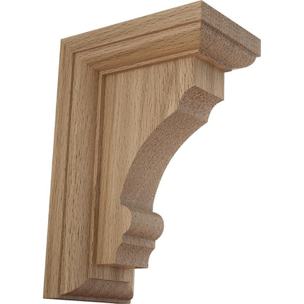 Ekena BKTW02X04X06TMRO 2 1/2-Inch Width x 4-Inch Depth x 6-Inch Height Small Thompson Wood Bracket - Red Oak