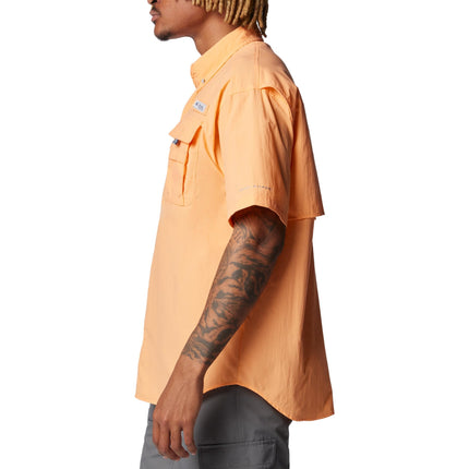 Columbia Men's PFG Bahama II Short Sleeve Shirt, Bright Nectar, 1X