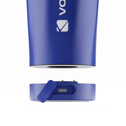 VOLTRX ChillMix Shaker Bottle Insulated Stainless Steel - USB C Rechargeable Electric Protein Shake Mixer, Shaker Cups for Protein Shakes and MealReplacement, (Electric Blue)