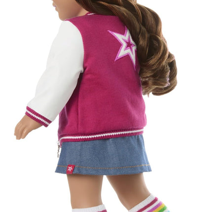 American Girl, Truly Me 18-inch Doll #117 with Brown Eyes, Wavy Dark-Brown Hair with Highlights, Tan Skin, for Ages 6+