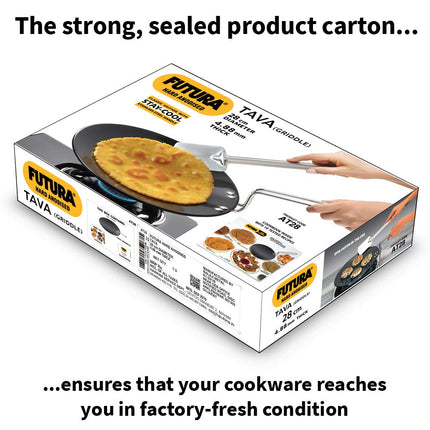 Hawkins-Futura Hard Anodized Concave Griddle Tava, 11-Inch Diameter,Black