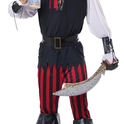 California Cutthroat Pirate Buccaneer Adult Costume, X-Large