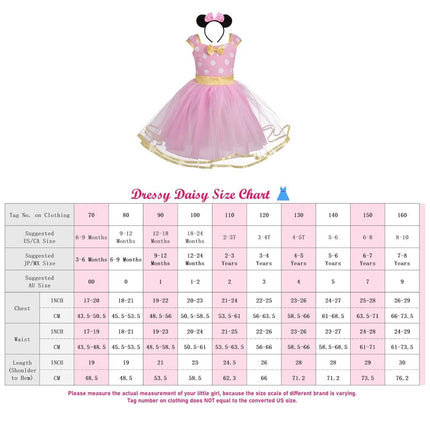 Dressy Daisy Baby Girls Polka Dots Tulle Dress, Pink, Size 00