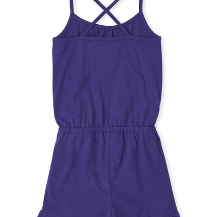 The Children's Place girls The Children's Place Girls Short Sleeve Fashion Romper, Solar Storm, Large