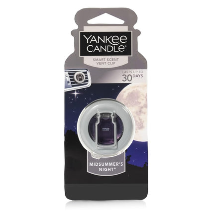 Yankee Candle CAR Vent Clip HW MIDSUMMERS Night, Smart Scent