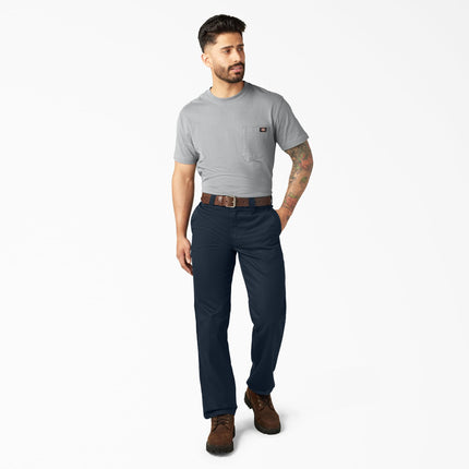 Pantalones de trabajo flexibles Dickies 874 para hombre, azul marino oscuro, 46W x 32L