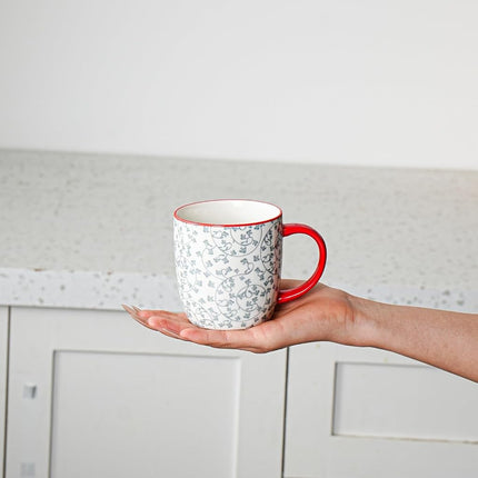 Cerkik Ceramic 10 Oz / 280 ml Coffee Mugs Set of 6