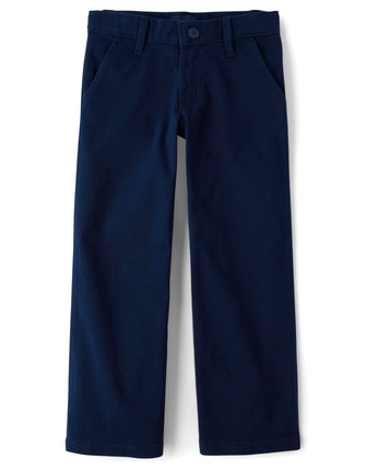 The Children's Place Girls' Uniform Wide Leg Chino