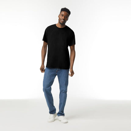 Gildan Unisex's Heavy Cotton T-Shirt, Style G5000, Multipack, Black (2-Pack), 3XL (Pack of 2)