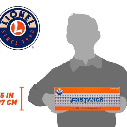 Lionel FasTrack - O-Gauge Straight Track - 4 Pack