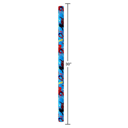 American Greetings 40 sq. ft. Reversible Spiderman Wrapping Paper for All Occasions (1 Roll, 30 in. x 192 in.)