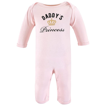 Hudson Baby Mamelucos de algodón para bebés, Princesa de papá, 18-24 Meses