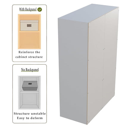 OSCHF 6-Cube Storage Shelf Bookcase, Warm White