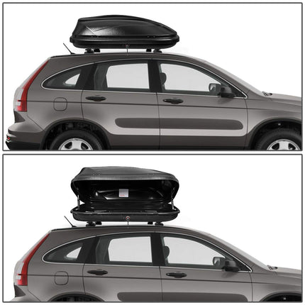 DNA MOTORING PT-ZTL-8166-BK Car Roof Top Mount Travel Storage Box Luggage Carrier w/Lock with Cross Bars Only,Black