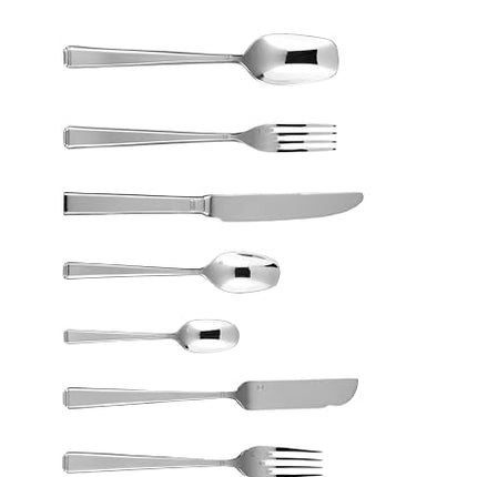 Fortessa Scalini 18/10 Stainless Steel Flatware, 5 Piece Place Setting, Service for 1