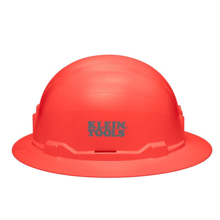 Klein Tools 60860BR Hard Headphones, Full Brim Style Unvented, Cushioned, Odor Absorbing Headband, Odour Proof Headband, Tested up to 20kV, Orange