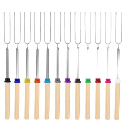 Marshmallow Roasting Sticks, Telescoping Smores Sticks for Open Fire Pit