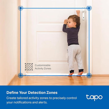 TP-Link Tapo Indoor/Outdoor Pan/Tilt Security Camera for Baby Monitor, Pet Camera w/Motion Detection, 1080P, 2-Way Audio, Night Vision, Cloud&SD Card Storage, Works with Alexa & Google Home (C206)