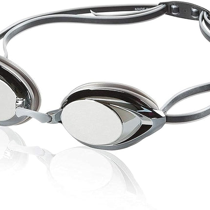Speedo Vanquisher 2.0 Mirrored Swim-Swimming Racing Goggles-Silver Anti-Fog