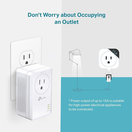 TP-Link Powerline WiFi Extender TL-WPA7617 KIT - Includes AV1000 Powerline Ethernet Network Adapter and AC1200 Dual Band Extender, Gigabit Port, Passthrough, OneMesh, Ethernet Over Power, Plug & Play