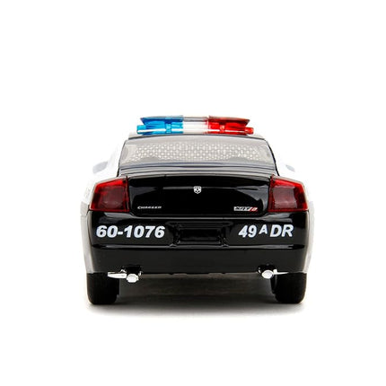 Fast & Furious 1:32 2006 Dodge Charger Police Car Die-Cast Car, Toys for Kids and Adults