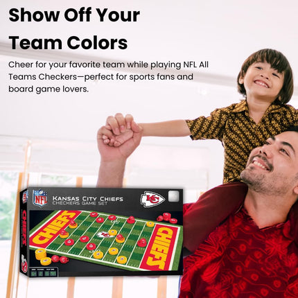 MasterPieces NFL Carolina Panthers Checkers Game