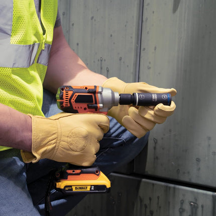 Klein Tools 66080 2-in-1 Flip Socket with Adapter, 5-Point 13/16-Inch Penta and 6-Point 3/4-Inch Hex Socket Sizes, Use with Impact Drivers