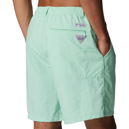 Columbia Pantalón corto de senderismo Backcast III Water para hombre, menta cay, M x 6L