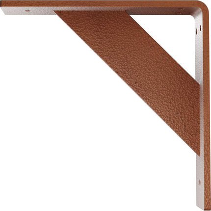 Ekena Millwork BKTM02X08X08TRHCO 2 inch W x 8 inch D x 8 inch H Traditional Steel Bracket, Hammered Copper